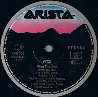 5ta My Brilliant Career / Ring The Bell Vinyl Single 12inch NEAR MINT Arista