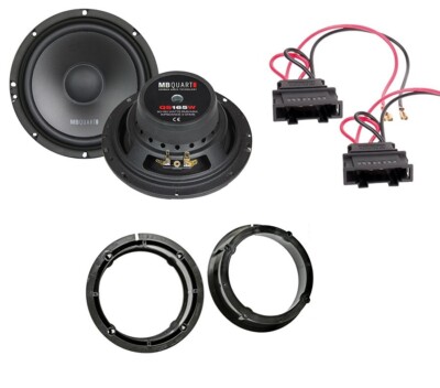 MB Quart Kickbass Woofer für VW T5 Türen vorne Lautsprecher Set 165mm Bass