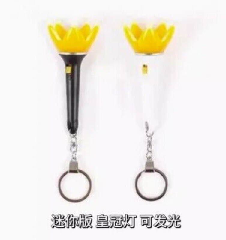 BIGBANG ライトスティックキーリング BIGBANG G-DRAGON Light Stick Keyring Glow LED Crown Hand