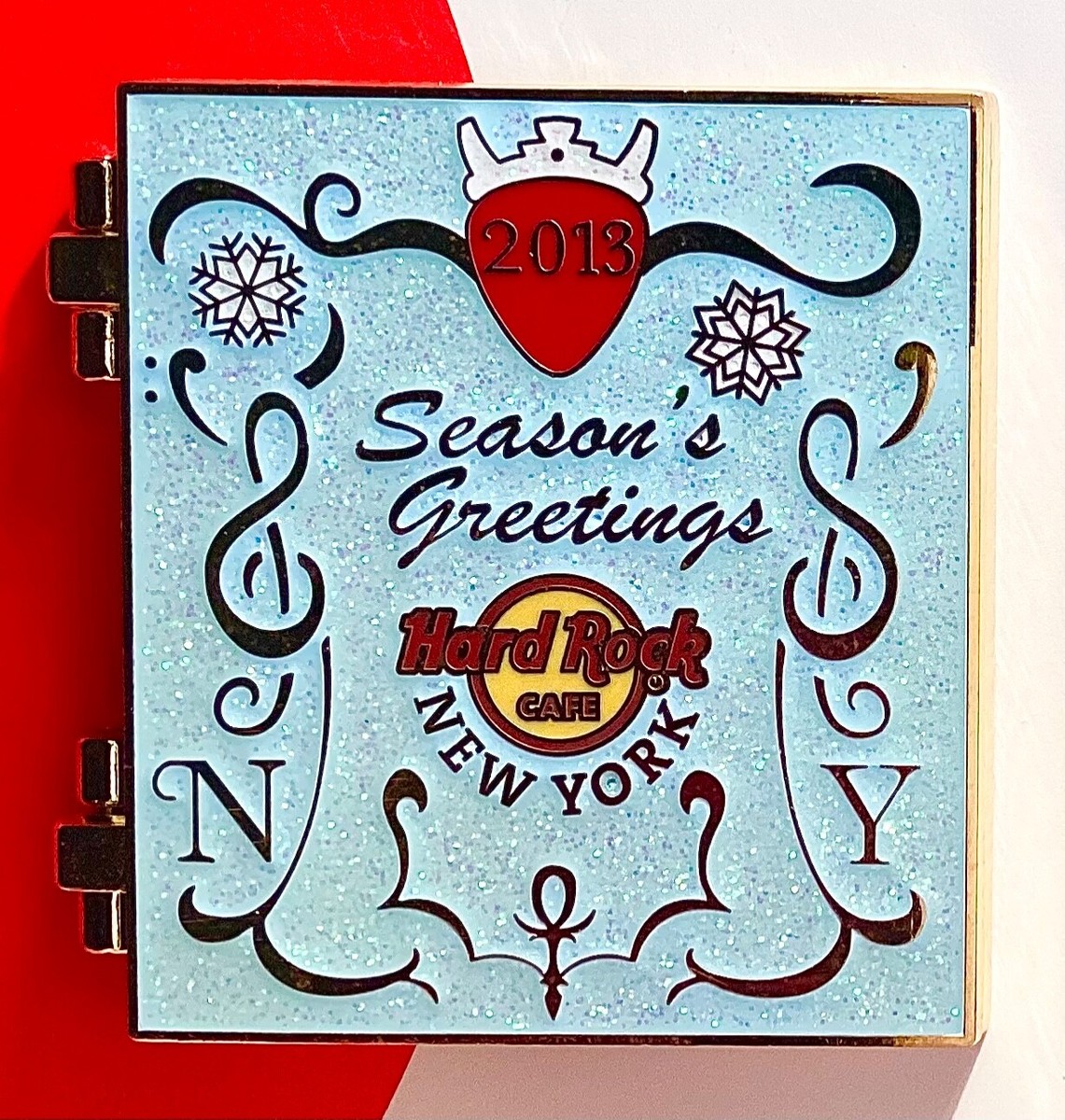 2013 HARD ROCK CAFE NEW YORK HOLIDAY CHRISTMAS CARD TREE LIGHTING