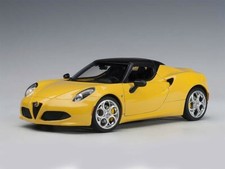ALFA ROMEO 4C SPIDER YELLOW COMPOSITE 1:18 by AUTOart 70143 BRAND NEW IN BOX