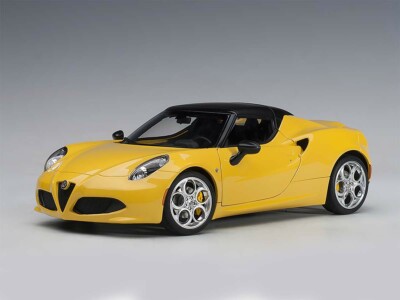 ALFA ROMEO 4C SPIDER YELLOW COMPOSITE 1:18 by AUTOart 70143 BRAND