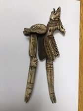 Elephant and Dragon Design Nut CrackersVintage Style Handmade Bone Nutcracker.