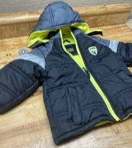 boys yellow puffer jacket