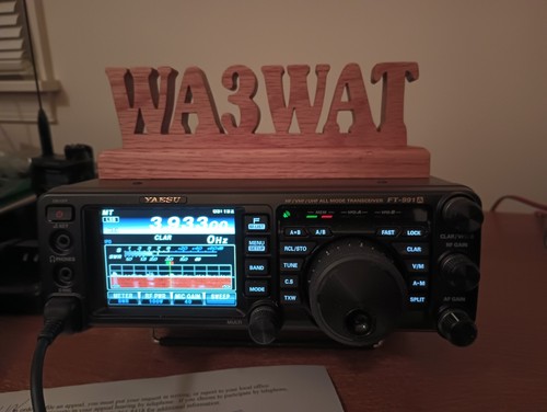 HANDCRAFTED OAK AMATEUR RADIO, HAM CALL SIGN-by KC0SDV- FREE SHIPPING - Picture 2 of 9