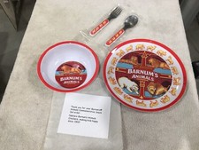 100th Anniversary Barnums Animals Nabisco Plate and Bowl Collectors Set