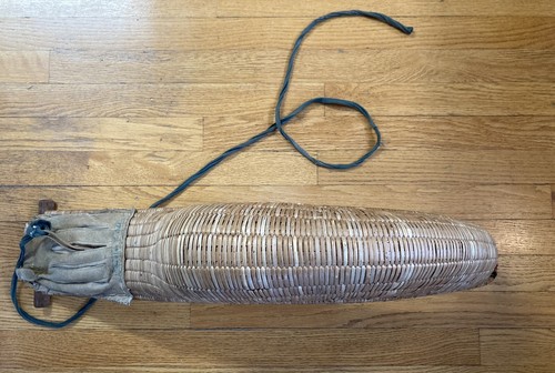 Vtg Jai Alai Cesta Wicker Rattan Basket Scoop Leather Glove Sports Decor EBay
