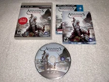 Assassin's Creed III (Sony PlayStation 3, 2012) PS3 Game Complete LN Mint!