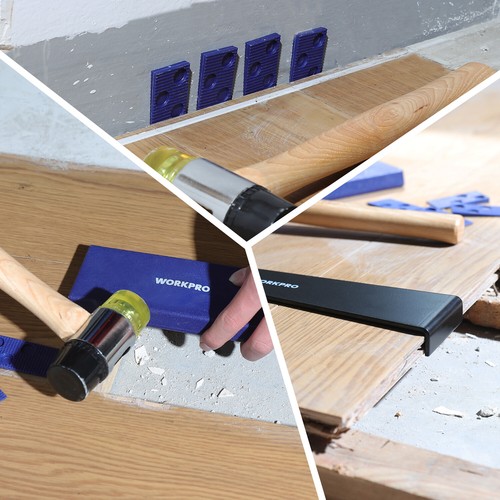 WORKPRO Laminate Wood Flooring Installation Kit Double-Faced Mallet Pull Bar Set - 第 9/12 張圖片