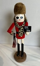 14 Inch Nutcracker Shop Till You Drop Christmas Holidays Decor