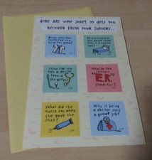 Get Well Greeting Card Jokes/Riddles Lift Up Flaps Hallmark