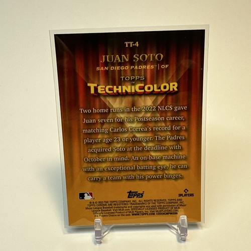 2023 Topps Chrome - Topps in Technicolor rifrattore #TT-4 Juan Soto Padres - Foto 2 di 2