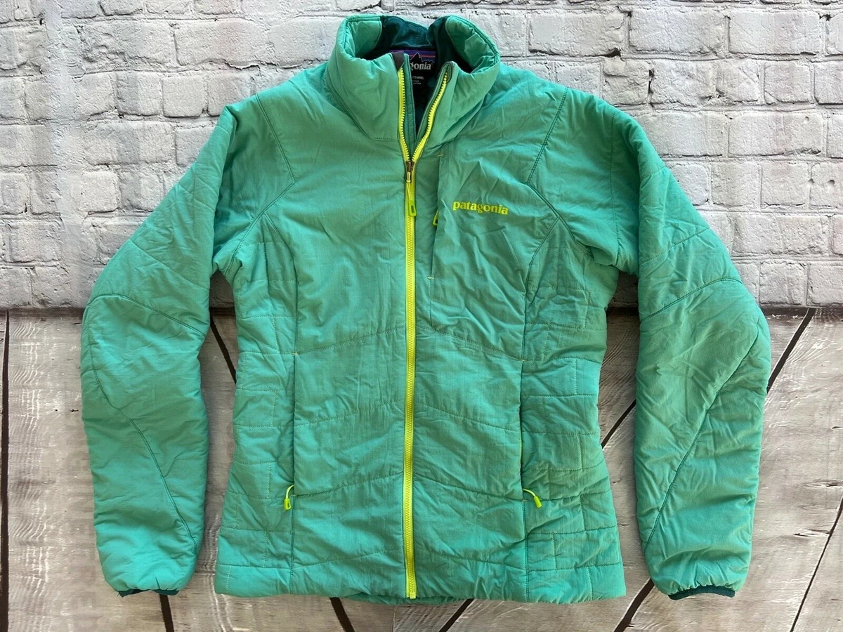 Womens PATAGONIA Green Nano Air Full Zip Sweater Jacket Small $249