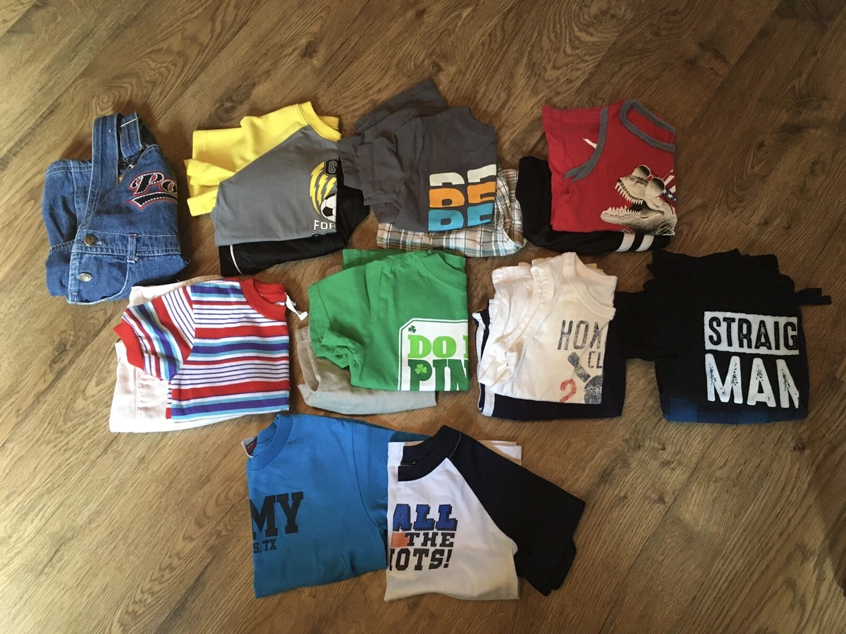 Boys Size 3T Summer Clothes Lot Of 17 EC Outfits Shirts EC