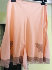 Pale Peach Silky 1940 Stepphose Top Zustand