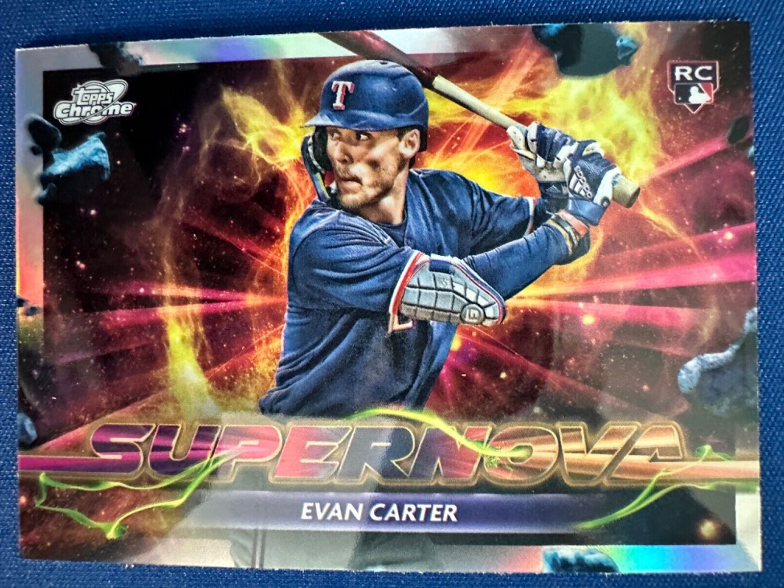 2024 Topps Chrome Cosmic Supernova SP Evan Carter RC