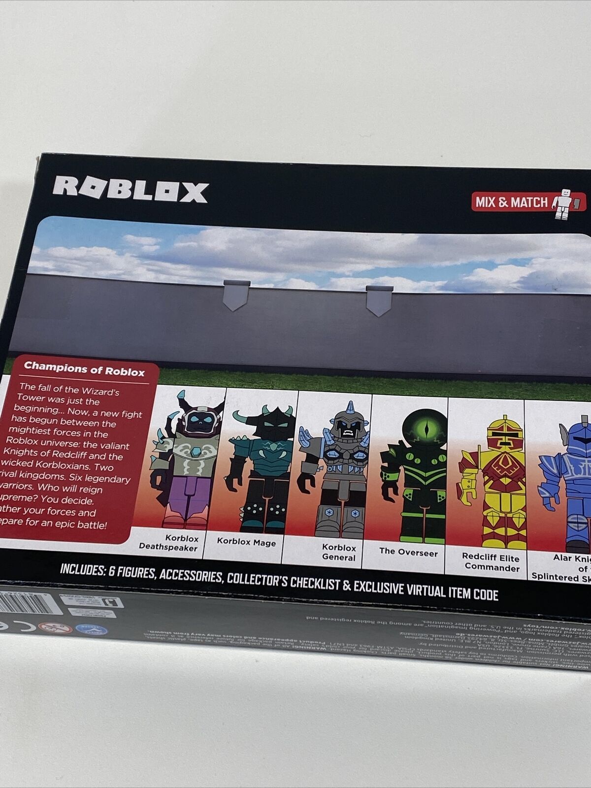  Roblox Action Collection - Champions of Roblox Six Figure Pack  [Includes Exclusive Virtual Item] : Toys & Games