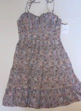 Japna Dress Size Small Spaghetti Strap Summer Short Black Blue Brown Speckled