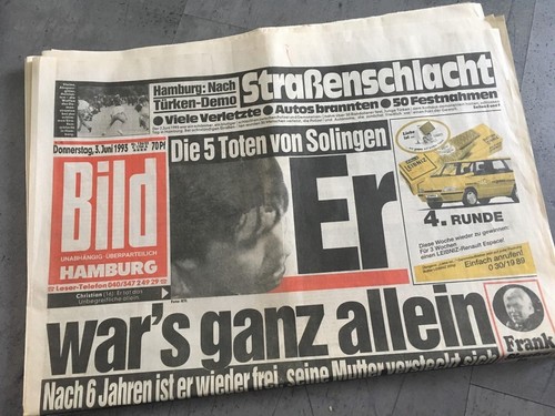 BILD Zeitung 3.6.1993 Bildzeitung 03.06.1993 Juni Geschenk Geburtstag - 第 1/1 張圖片