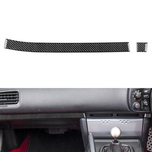 Center Console Dashboard Strip Cover Trim Fit Honda S2000 2004-2009 RHD 2Pcs