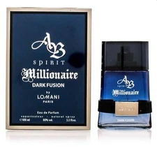 Ab Millionaire Dark Fusion Lomani Edp Spray 3.3 Oz (100 Ml) For Men 3662