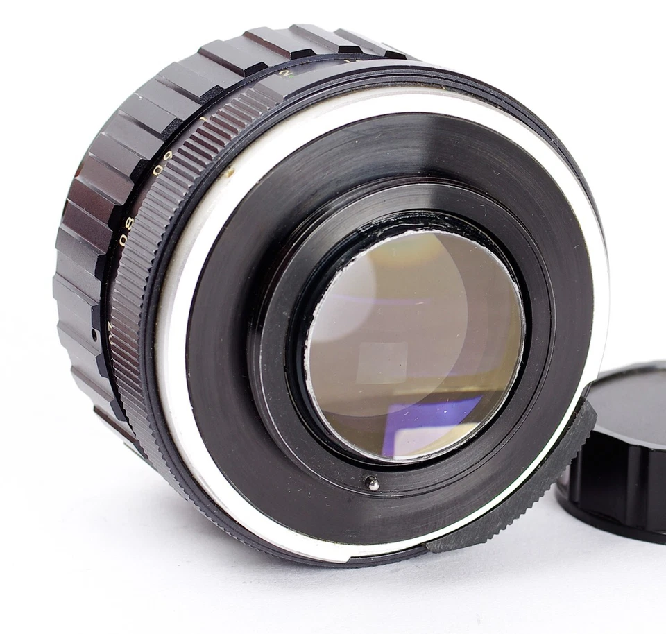 Porst Color Reflex 1.4/55mm Montaje M42 Tamioka Revestimiento Amarillo Nº101100 Foto 3 de 3