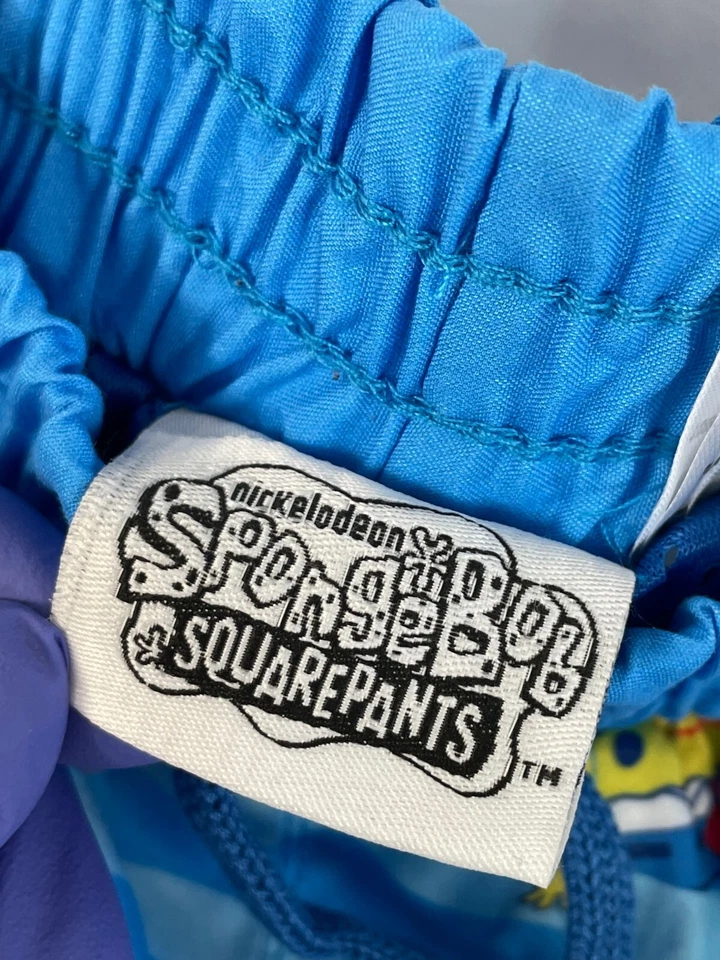 Pantalones Cortos Cuadrados Bob Esponja Niños Azul Talla 4 Foto 3 de 4