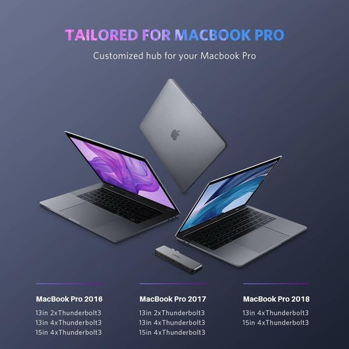 5 Port USB-C Type C Macbook 5 in 1 Hub Adapter USB 3.0 PD for Mac PRO AIR UGREEN - Picture 2 of 8