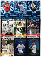 2015 TOPPS INSERT - BASEBALL HISTORY, GALLERY OF GREATS, FREE AGENT 40 -U PICK!
