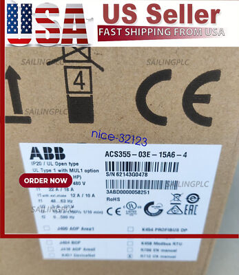 New ABB ACS355-03E-15A6-4 Inverter ACS35503E15A64 Fast Shipping #