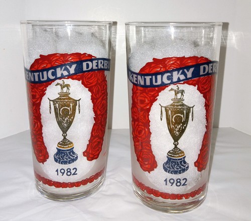 KENTUCKY DERBY GLASS LOT Churchill Downs 1982 108 2005 131 2019 145 julep RARE - Picture 2 of 7