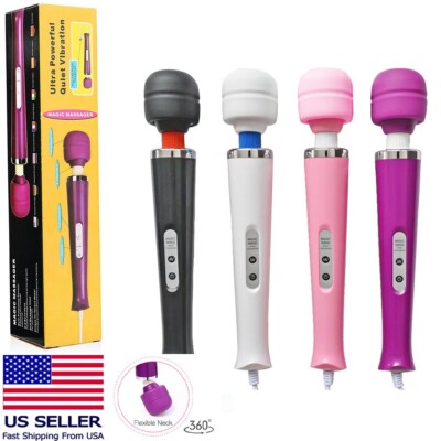 Handheld Massager Wand Vibrating Massage Magic Full Body Therapy Motor 20  Speed | eBay