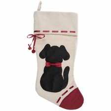 Dog  Bow Christmas Stocking For Dogs