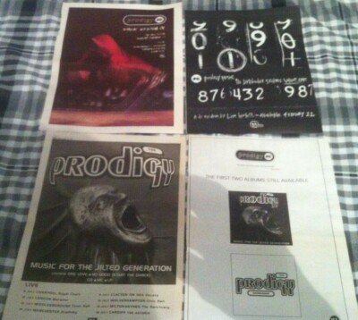 PRODIGY - ORIGINAL ADVERT / SMALL POSTER - smack my bitch up jilted generation *