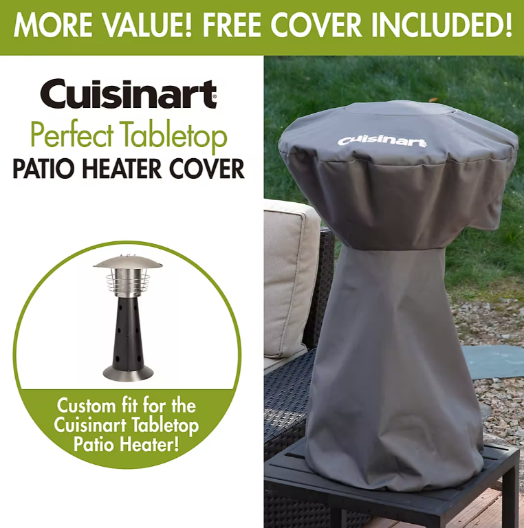 Cuisinart Portable Tabletop Patio, 11,000 BTU Outdoor Propane Heater