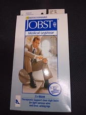 Jobst Medical LegWear Mens Knee High Socks 15-20 mmHg Khaki Lg Mod Compression
