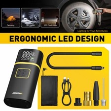 Tire Inflator Portable Air Compressor - Cordless Air Pump for Car Tires