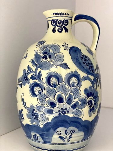 Porcelain Delft Vase 50'Gift Vintage UNIQUE Perfect Condition Handpaind - Picture 4 of 7