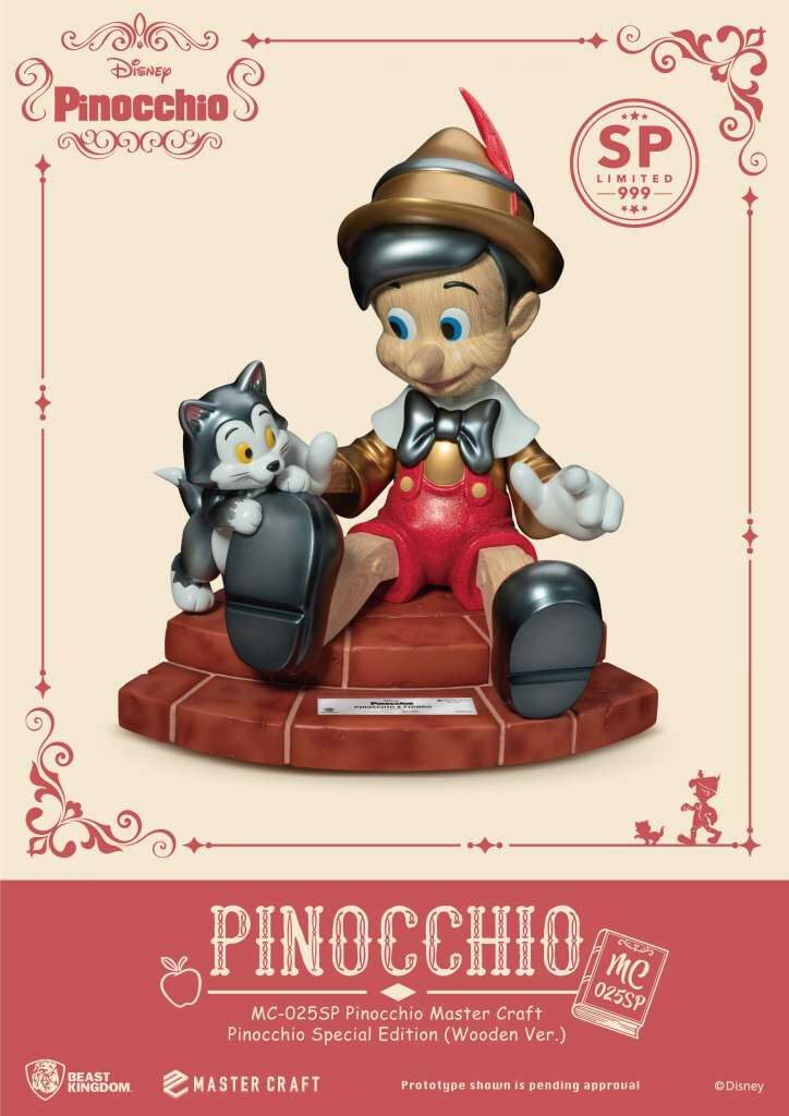 Beast Kingdom Disney Pinocchio Wooden SP Collectible Figure (27cm