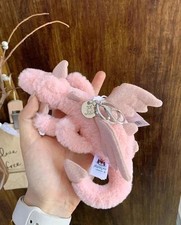 Jellycat Pink Dragon Plush Keychain Bag Charm - Cute Collectible Gift New Tags