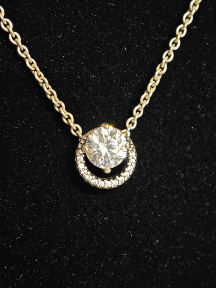 Pandora 391174C01-45 "Funkelnder Runder Strahlenkranz Collier" Halskette - Bild 2 von 4