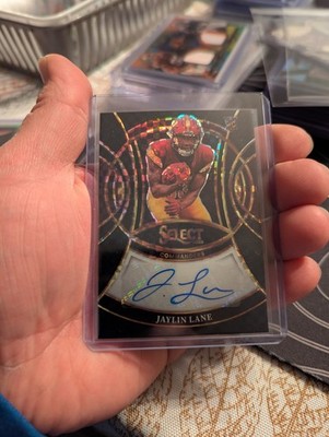 2025 Select Football JAYLIN LANE Rookie Signatures 1/1 Black Gold Card #RSI-JLE