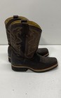 El Establo Leather Western Cowboy Boots Square Toe Dark Brown Men's Size 7 — photo 3