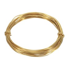 16 Gauge Brass Round Wire, 20 ft Craft Tarnish Resistant Beading Wires