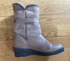 Mollig warme Damen Stiefel Salamander Gr. 38 gewachsenes Lammfell