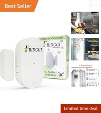 Freezer Door Alarm Battery Operated 60 Sec Delay 110 dB Compact White
