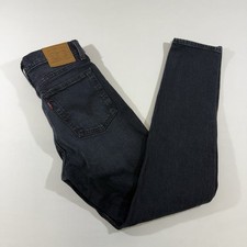 Levi  s Premium Wedgie Jeans Size 25 Black Slim Denim Inseam 28  