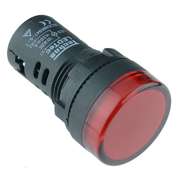 Red 22mm LED Pilot Panel Indicator Light 230V High Quality Techna