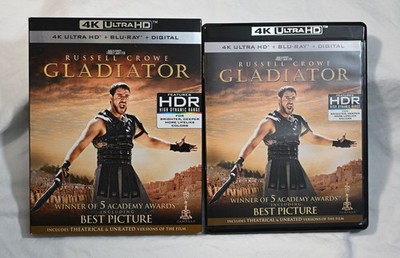 Gladiator 2000 4K UHD + Blu-ray 3-Disc Set w/ Slipcover Russell Crowe