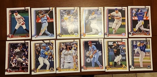 Lot Of 12 2025 Topps Oversized Jumbo Cards  Roki Saski, Paul Skenes, Soto, Vlad.